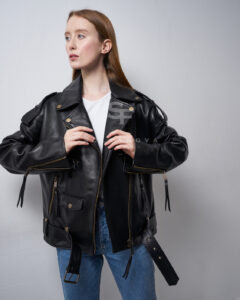 Black Jacket with Copper fittings