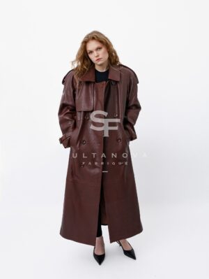 Long Brown Trench Coat