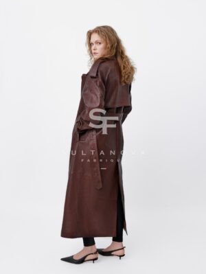 Long Brown Trench Coat