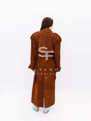 Suede Trench Coat