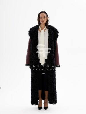 Bordo Black Double Sided Coat