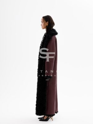 Bordo Black Double Sided Coat