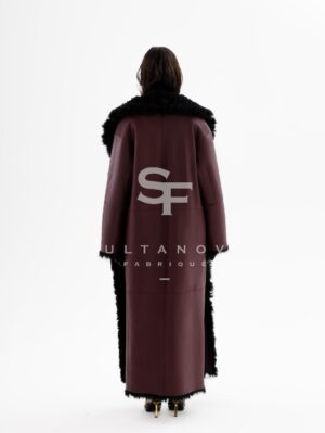 Bordo Black Double Sided Coat