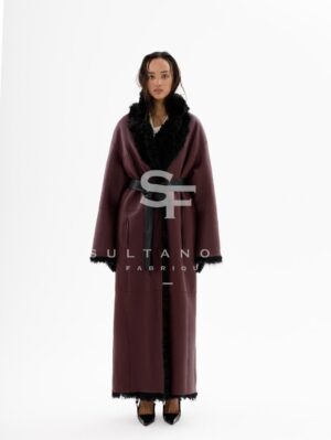 Bordo Black Double Sided Coat