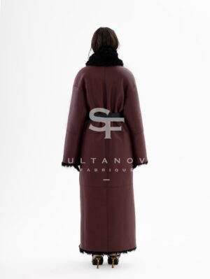 Bordo Black Double Sided Coat